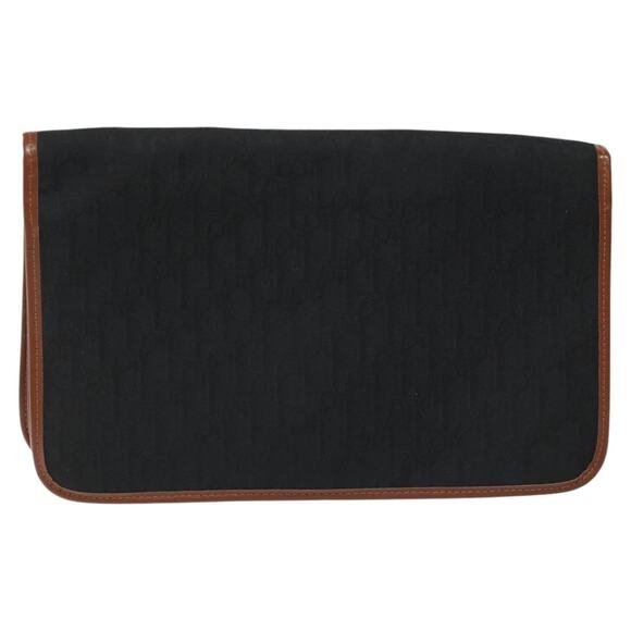 DIOR Trotter Canvas Shoulder Bag Black - Picture 3 of 12